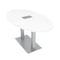 Skutchi Designs 33.5 in W, 59.5 in L, 29 in H, Engineered Wood Top, White HAR-OVL-34x60-DOU-ELEC-XD09 - alternate 1